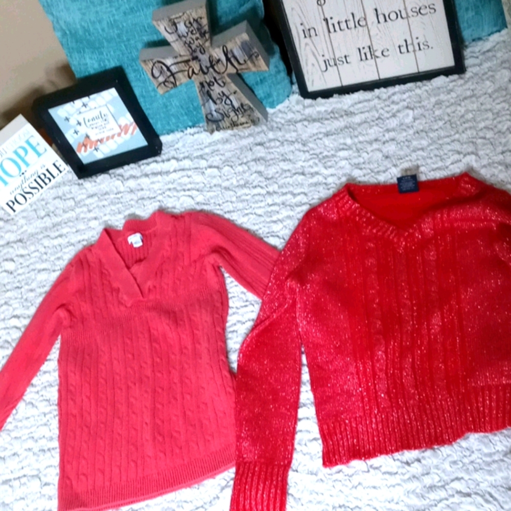 Red sweaters
